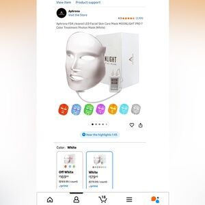 Aphrona LED Facial Skin Care Mask